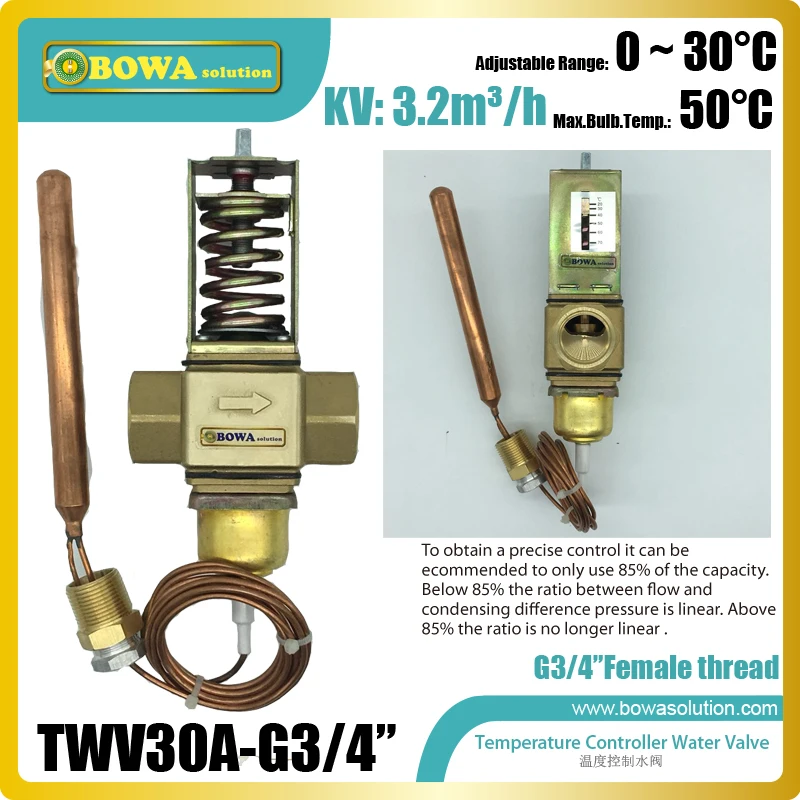 Temperature operated water valves is installed in inlet of FCU (fan coil unit) regulate flow to confirm enough cooling capacity Temperature operated water valves is installed in inlet of FCU (fan coil unit) regulate flow to confirm enough cooling capacity