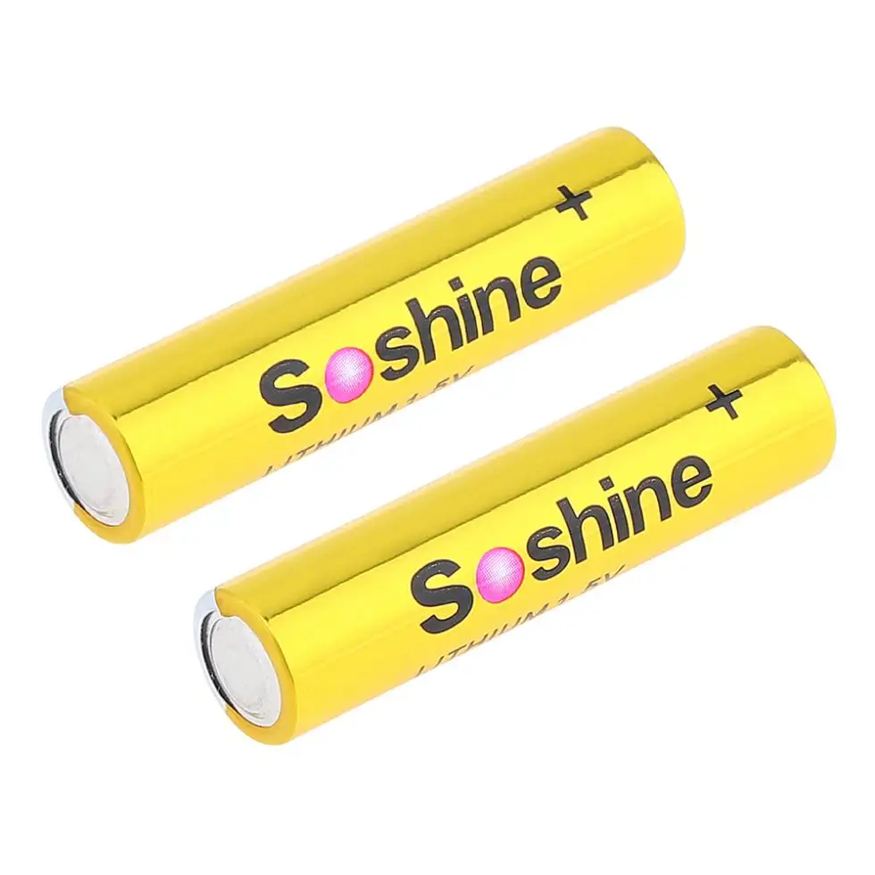 Soshine 4 шт. супер 1,5 в 1200 мАч AAA FR03 микро литиевые батареи с супер непрерывным разрядом для камеры фонарик налобный фонарь