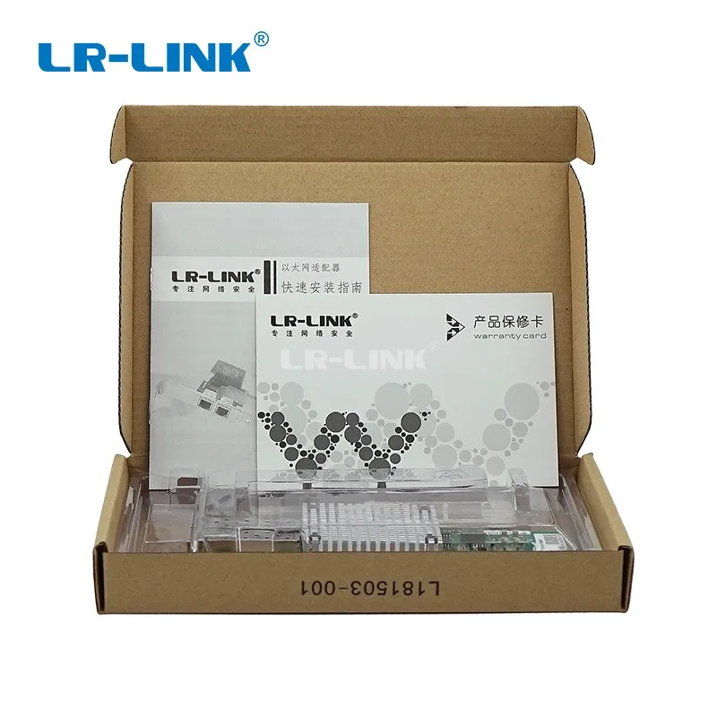 LR-LINK 9802BF-2SFP+ 10 Гб Ethernet Сетевая карта PCI-E двойной Порты и разъёмы волоконно-оптический адаптер сервера Intel 82599 Compatibl X520-SR2/DA2