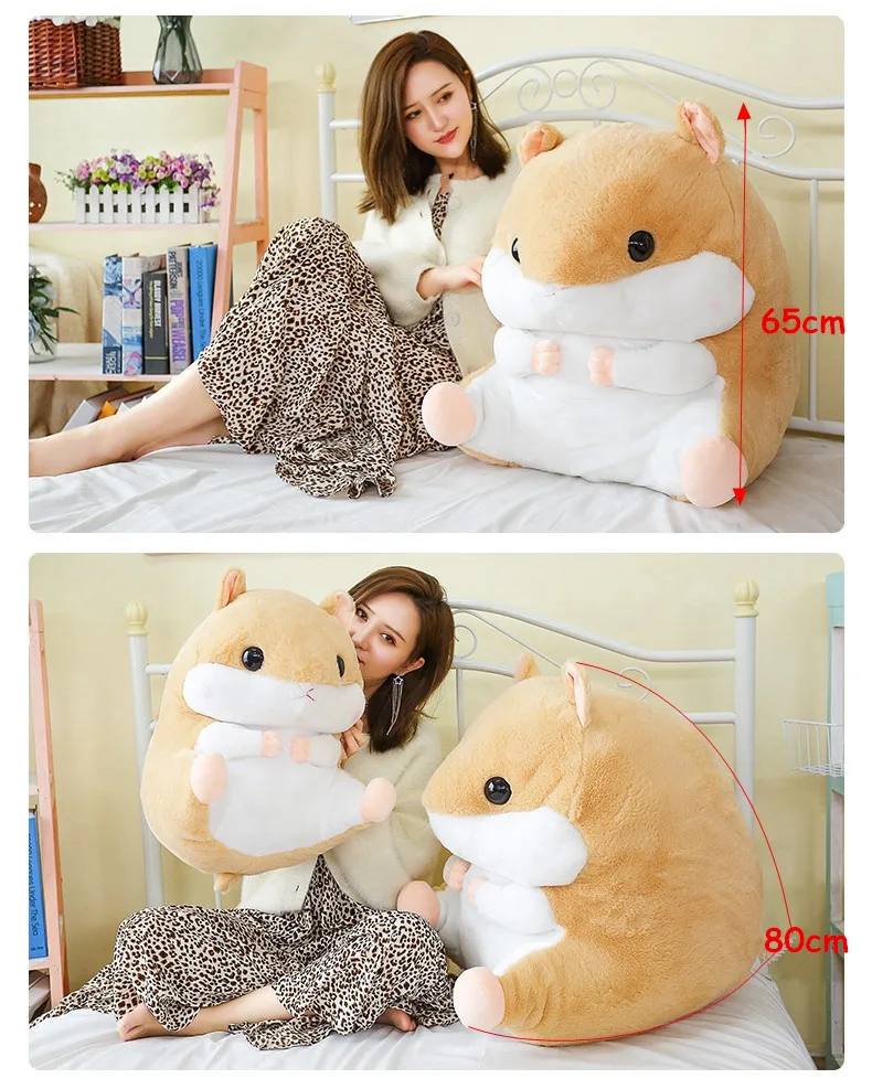 cute fat hamster doll giant cartoon mouse plush toy pillow for children girl sleeping toys birthday gift 65cm 26inch DY50562 (11)