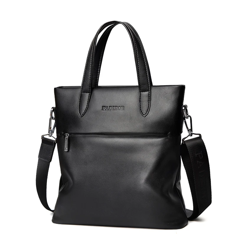 Padieoe новый дизайн Для Мужчин's Портфели Элитный бренд натуральная кожа сумка Бизнес путешествий сумка для мужской офис сумка