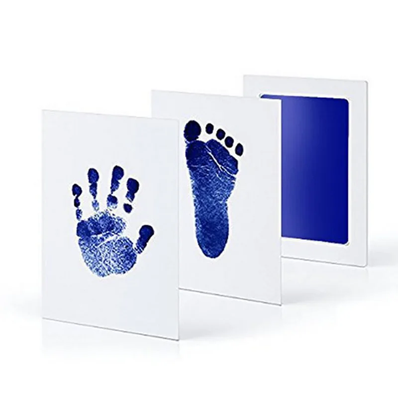 Shujin Baby Handprint отпечаток ноги нетоксичный новорожденный отпечаток руки Inkpad водяной знак Детские сувениры литье глиняные игрушки подарки