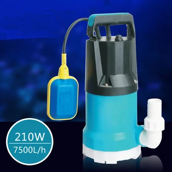 

HQS5000A Type 210W Submersible Pond Aquarium Water Pump With 7500L/H Max With Ball Float Switch