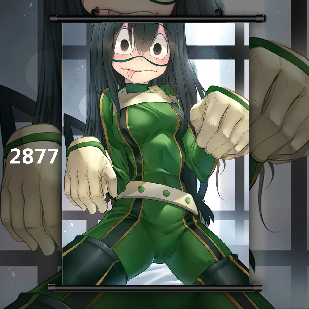 Boku no My Hero Academy Asui Tsuyu Аниме Манга настенный плакат свиток B - Цвет: 2877