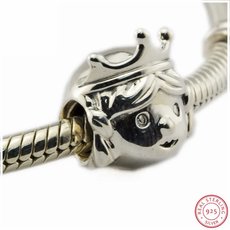 Драгоценные Бусины принцессы из стерлингового серебра 925 пробы DIY Fit PANDORA для