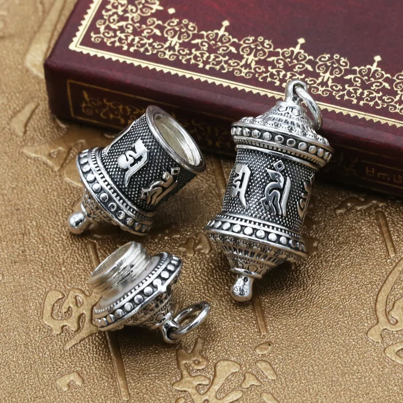 FNJ 990 серебро Gawu коробка Подвеска счастливый будда висят чистый S990 тайские серебряные мужские подвески для женщин Изготовление ювелирных изделий