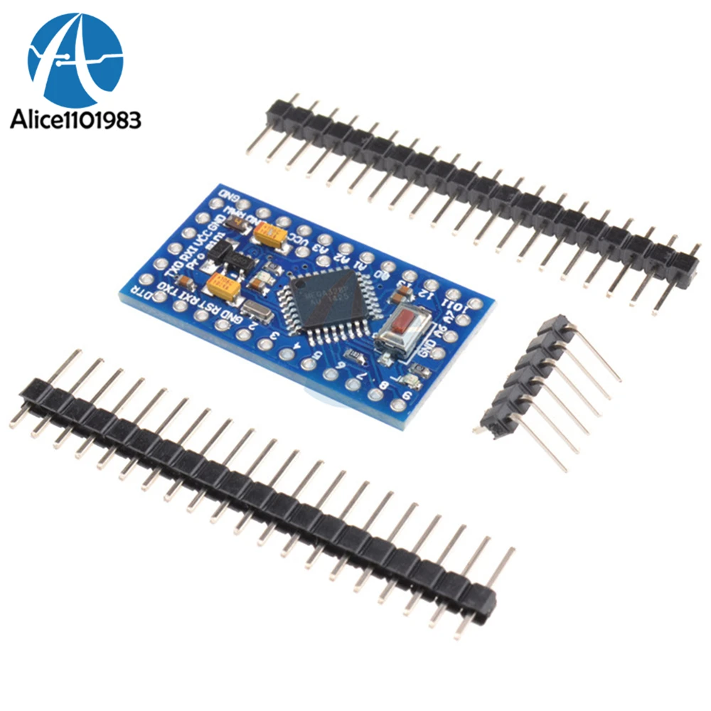 5 шт. Pro мини Atmega328 DC 5 В 16 м совета модуль для Arduino совместимый Nano Atmega328P-AU RX/TX DIY KIT заменить ATmega128