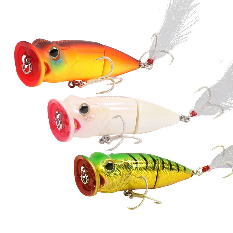 

Trulinoya Fishing Lures Popper Fishing Hard Bait 70mm 11g 7pcs/lot Quality Plastic Minnow Crankbaits Crank Pesca