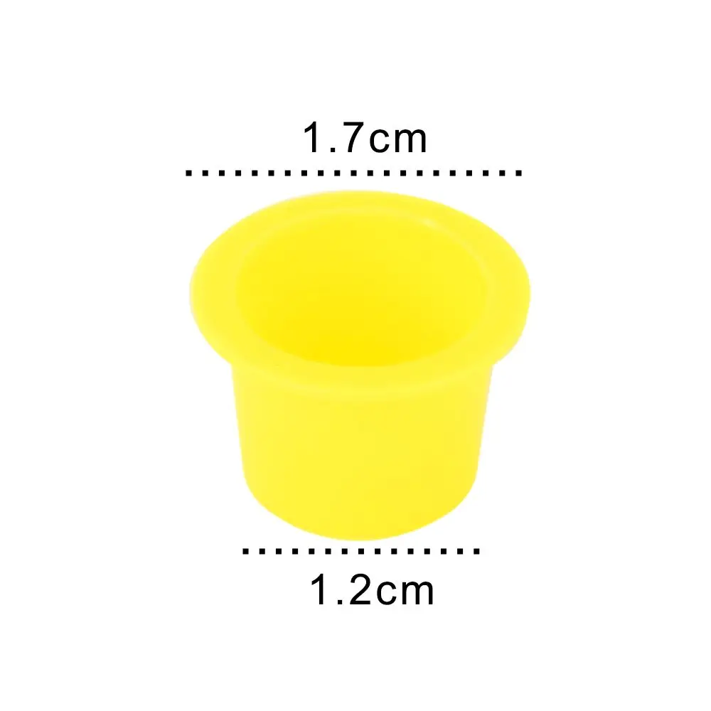 ATOMUS 100 шт./компл. желтый/синий одноразовые Пластик мануального татуажа бровей, татуировки держателя чашки чернил пигмента татуировки оборудование для татуировки