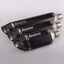 Universal 51MM Laser Scorpio Motorcycle Motocross Scooter Akrapovic Exhaust Pipe Muffler harley Z750 Z800 R1 R6 MT03 MT07 MT09