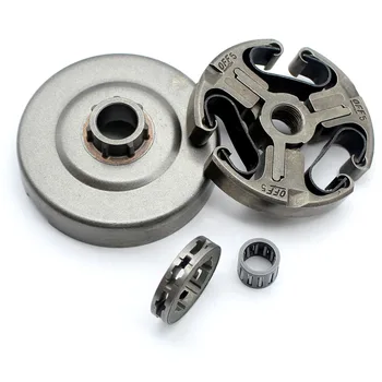 

Clutch Drum Kit W/ 3/8"-7T Rim Sprocket Clutch Bearing Fit HUSQVARNA Chainsaws 362 365 371 372 372XP 570 575 Replace 503744401,