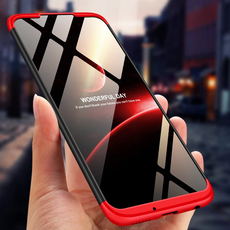 360 градусов полное покрытие для Motorola Moto G7 чехол 3 в 1 Жесткий ПК оболочка защитная