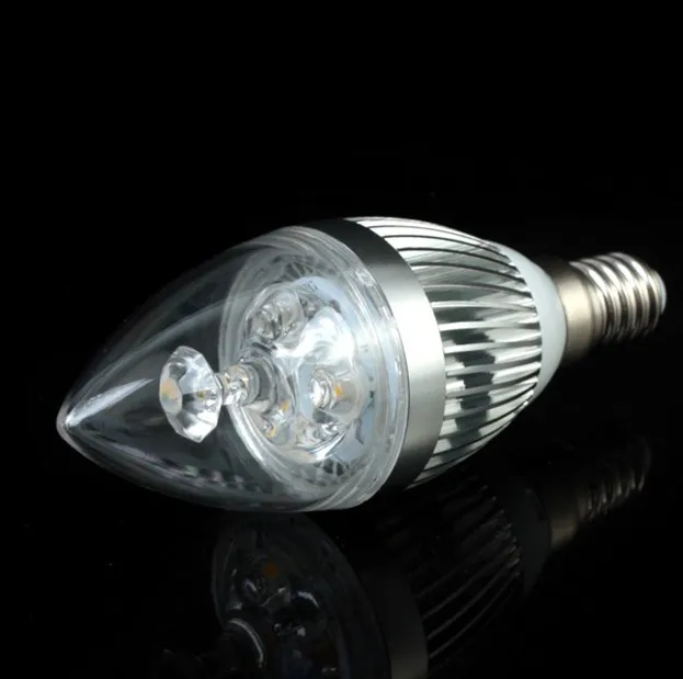 

High brightness Dimmable E14 LED candle light bulb lamp 3W 4W 5W AC220V 230V 240V Cold white White warm white