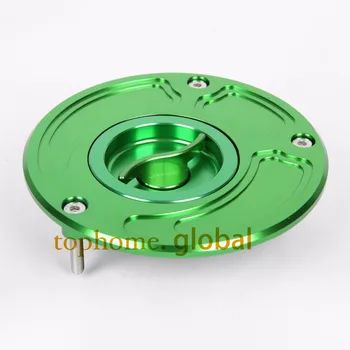 

For Kawasaki ZX-10R ZX10R 2004 - 2005 CNC Fuel Gas Tank Cap Cover Aluminum Keyless Motorcycle Accessories