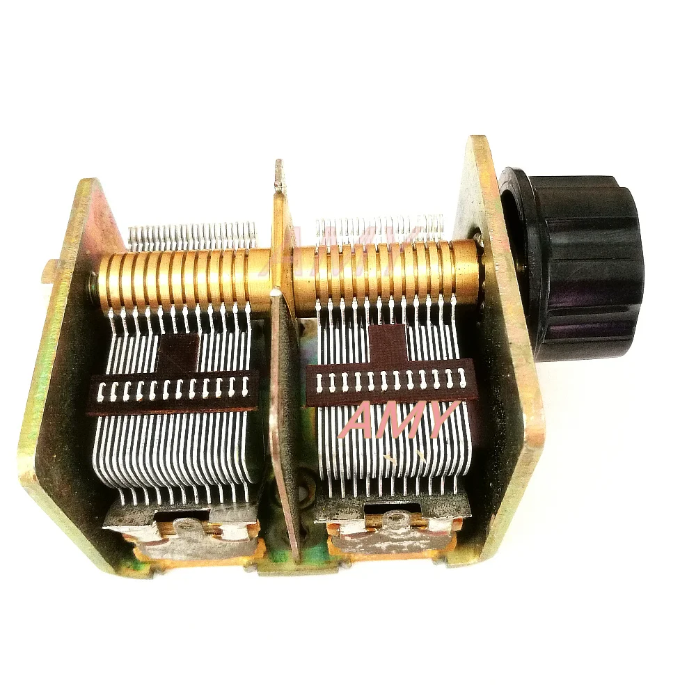 

CBL-2*365PF air dual variable capacitor 711 electronic tube red light radio with And hats