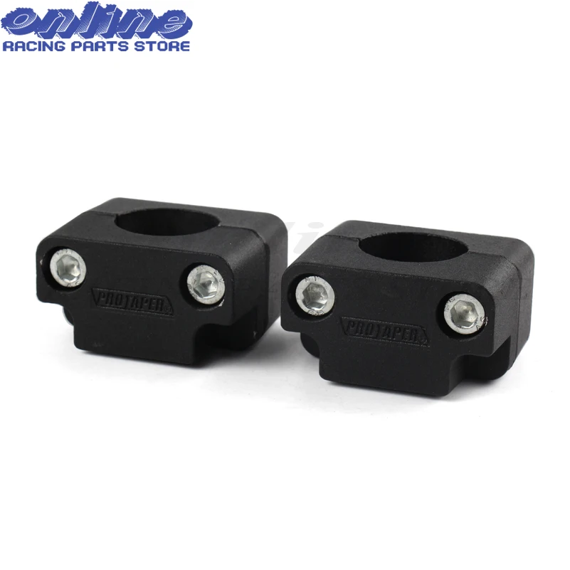 PRO TAPER Aluminum Motorcycle Dirt Bike Handle Bar Mount Fat Bar Adapter Handlebar Mounts Riser Clamp 7/8\