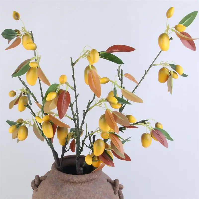 Flone Artificial Foam Silk Plant Bouquet High Quality Fake Flowers for Wedding Party Home Offic Garden Decoration Art Accessorie (26)