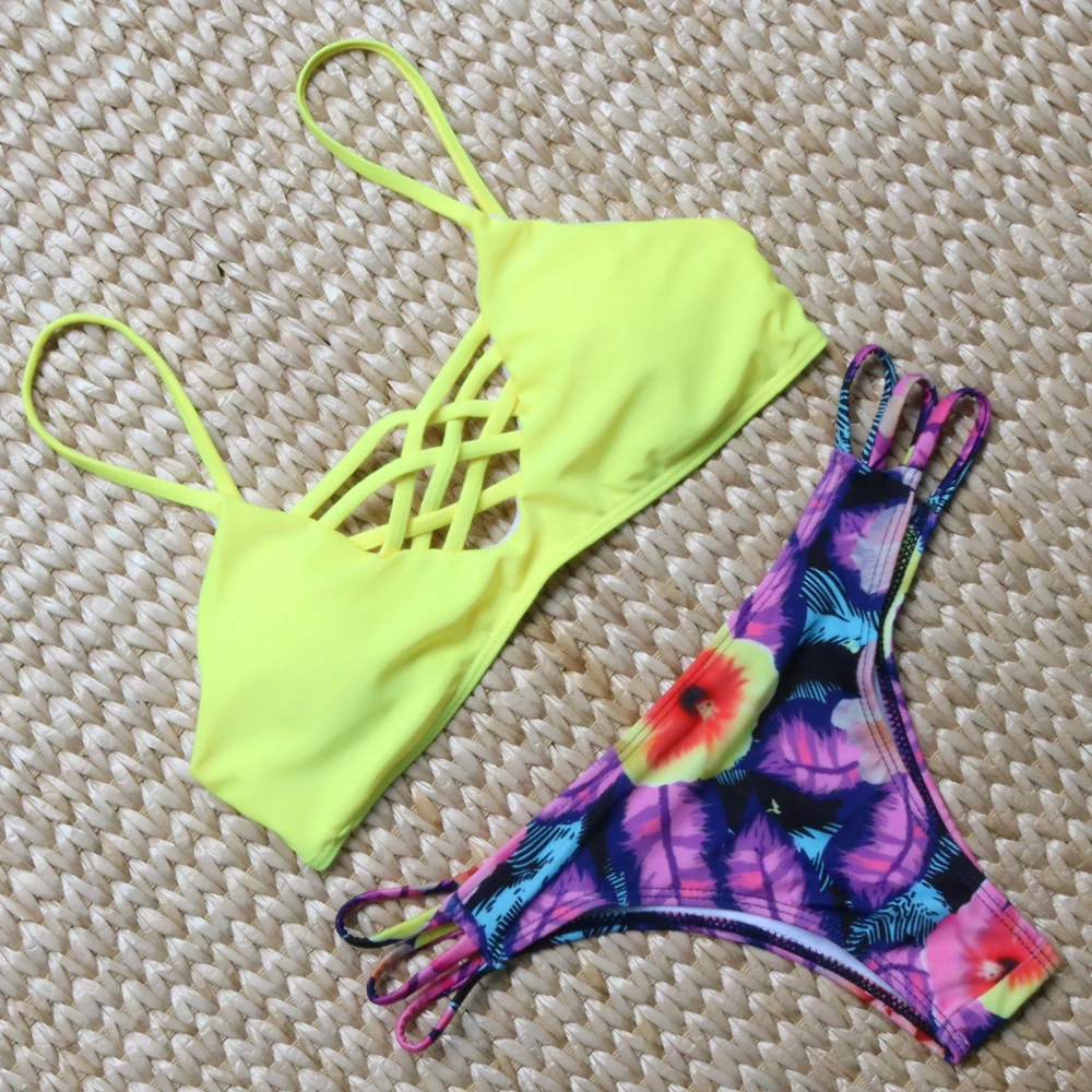 2016 hot sale sexy woman swimwears low waist Bikinis junior Swimsuit