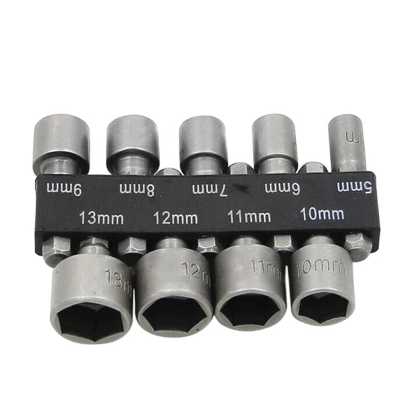 

Portable Durable 9PCS 5-13MM Screwdriver Sockets Household Hand Tools Accessories