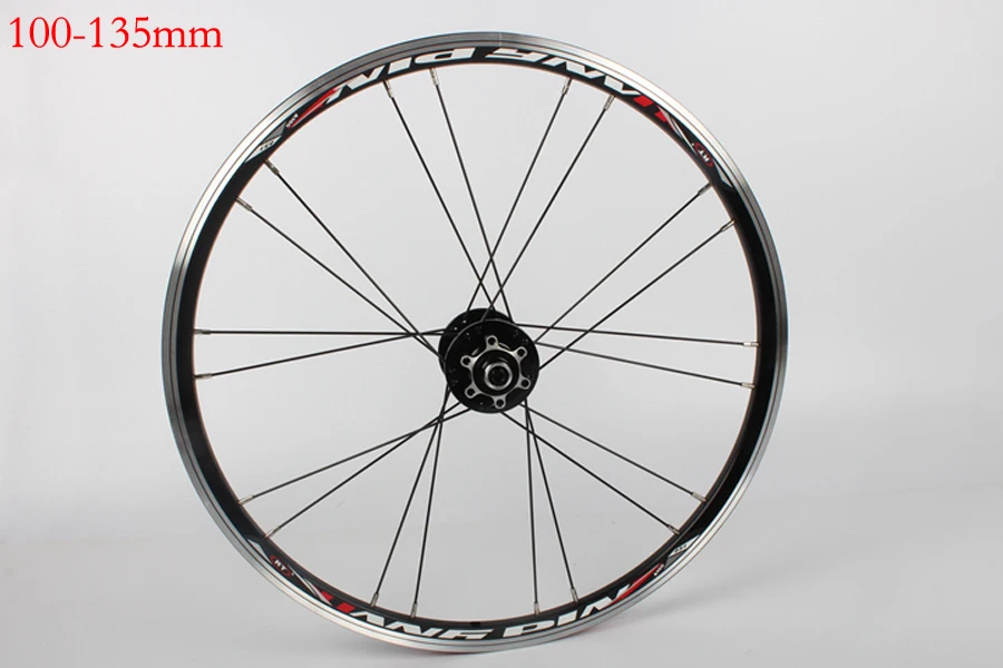 Top 2017 New 20 Inch Bicycle  406 V Brake Wheels Ultra Light Aluminum Alloy Bike 451 Disc brak Wheels Folding Bicycle Wheel Parts 14