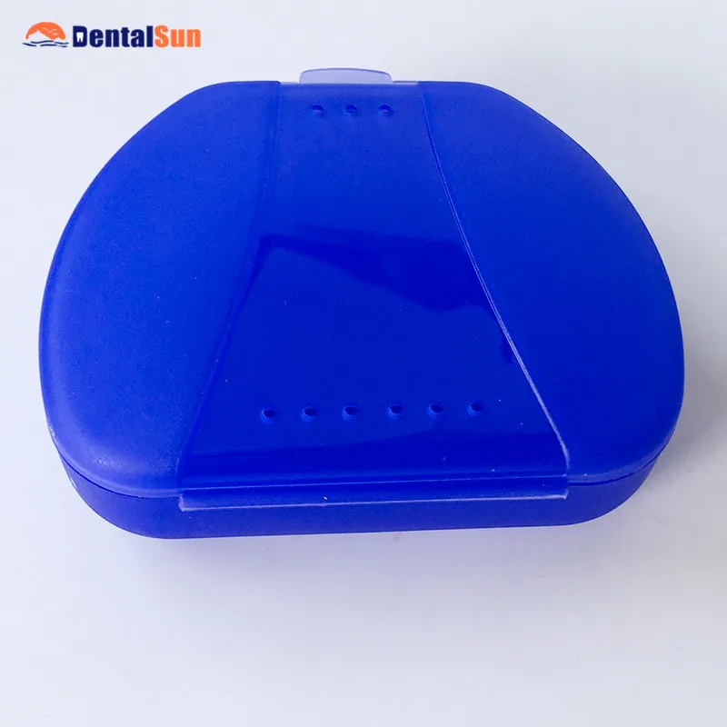 DB18 зубные Пластик протезов Box/фиксатор коробке в форме сердца