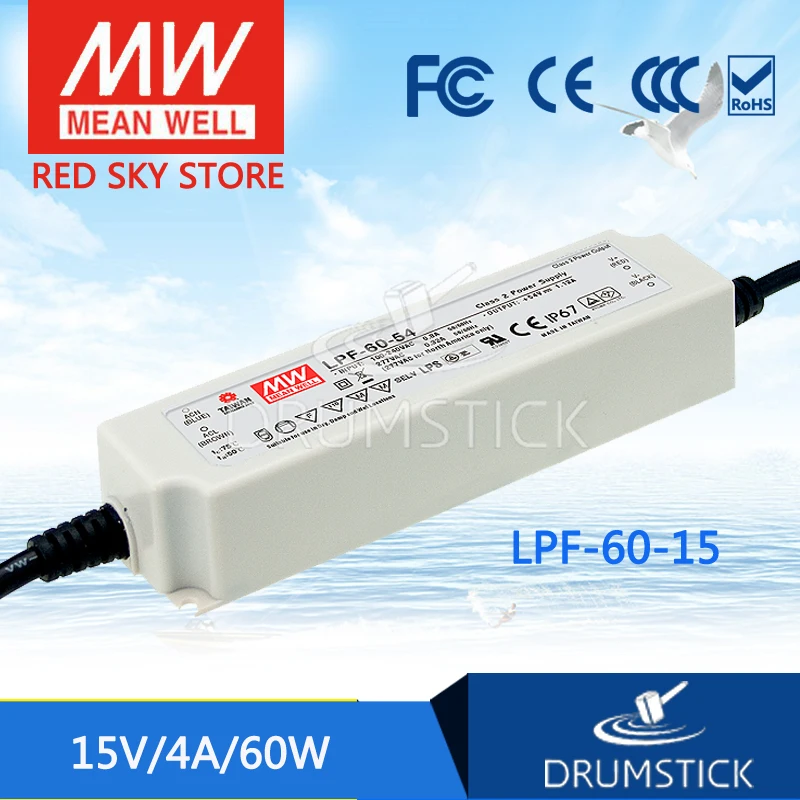 

Special Deal MEAN WELL LPF-60-15 15V 4A meanwell LPF-60 15V 60W Single Output LED Switching Power Supply
