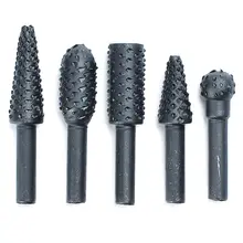 New 5pcs Black Steel Rotary Burr Set 1/4'' 6mm Shank Wood Rasp Drill Bits ak8 New 5pcs Black Steel Rotary Burr Set 1/4'' 6mm Shank Wood Rasp Drill Bits ak8