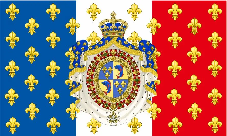 Кафник, Королевский стандарт Наполеон Франция Флаг 1943 ФЛАГ 150X90 см/192*288 см двойной сшитый высокого качества баннер - Цвет: C