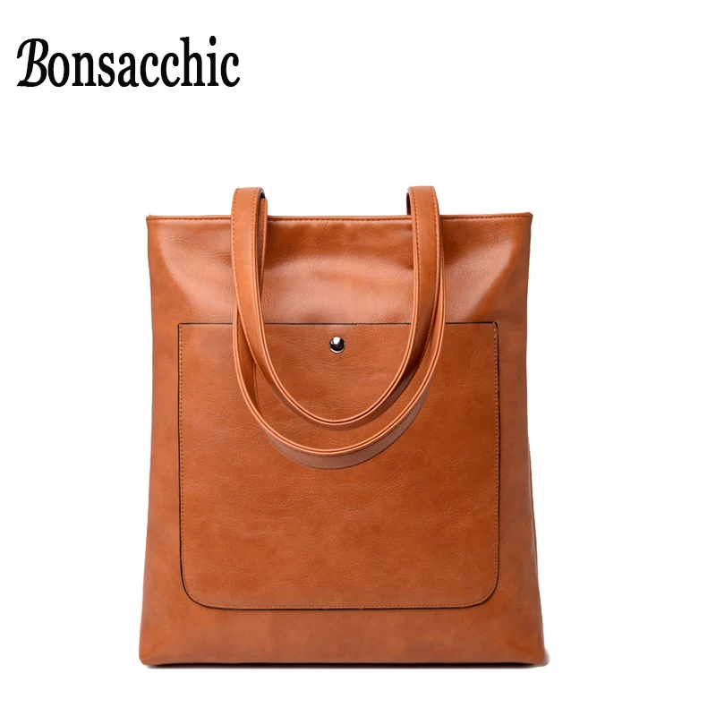 

Brown Lady's Bag Women Big Tote Handbags Luxury Handbags Women Bags Designer Female Shopping Bag 2019 Bolsas Feminina Bonsacchic