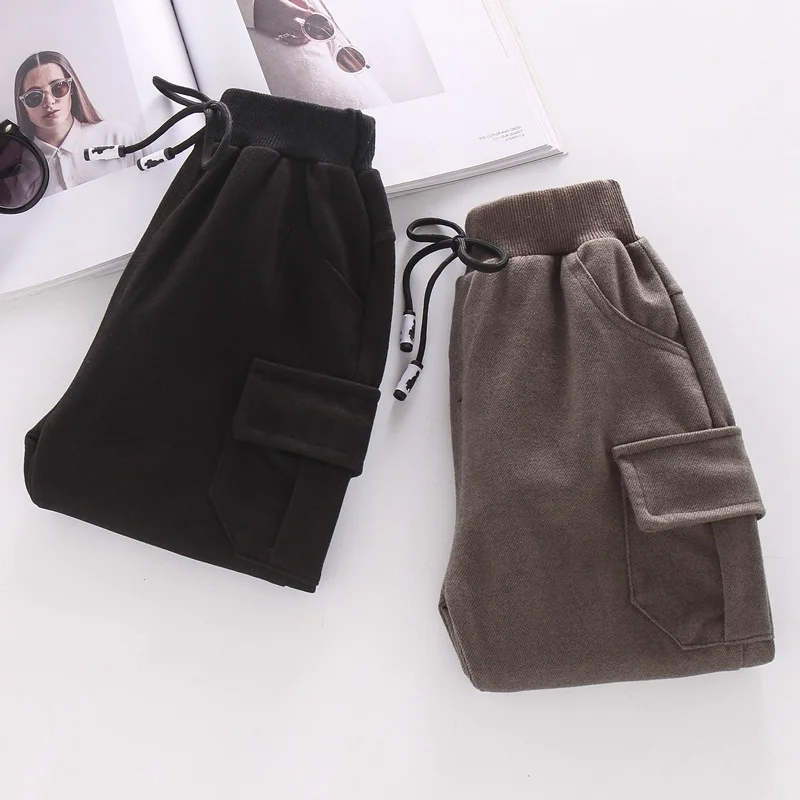 COOTELILI Fashion Active Boys Trousers Pants Baby 2019 Clothes Solid Sweatpants for 2-7t years boys full pants Kids Trousers (4)