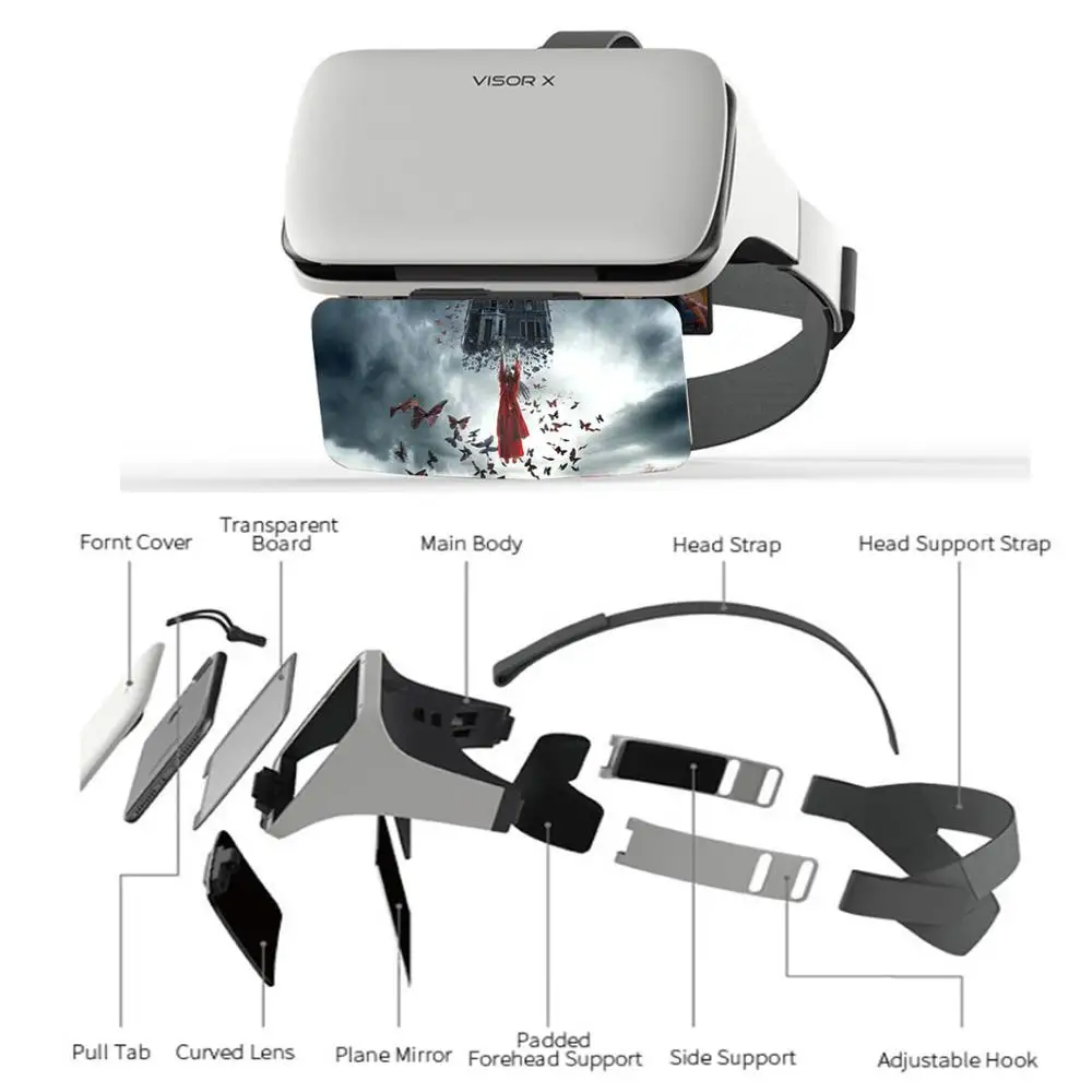 قناع X الهاتف شاشة المكبر رئيس محمولة HD العارض الموسع مكبر للصوت الفيلم الألعاب جهاز مسافة آمنة ل حماية العين قناع X الهاتف شاشة المكبر رئيس محمولة HD العارض الموسع مكبر للصوت الفيلم الألعاب جهاز مسافة آمنة ل حماية العين