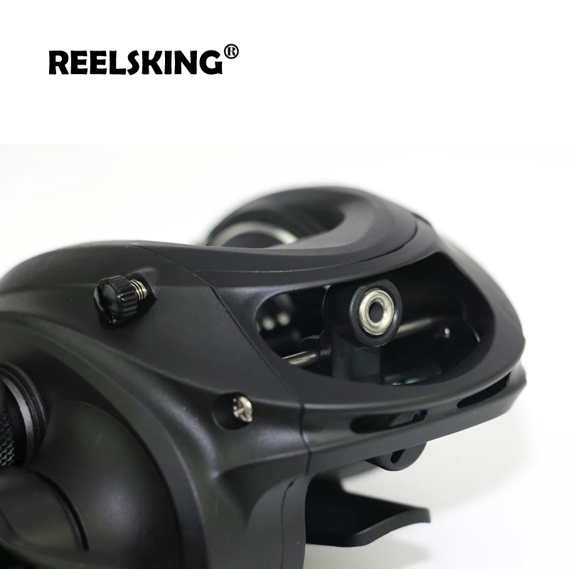 REELSKING تصميم خفيف الوزن 170 جرام الوزن بايتكاست بكرة 6.2: 1 منحوتة بكرة 5 كيلوجرام ماكس السحب الصيد بكرة المغناطيسي نظام الفرامل