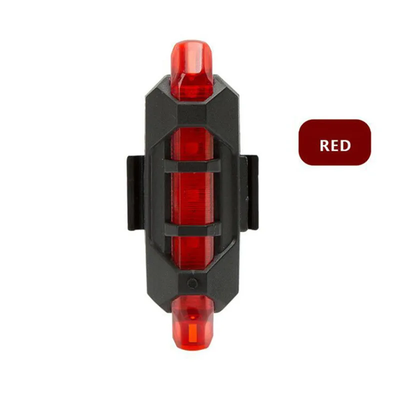 Велосипедный светильник Предупреждение ющий о безопасности, светодиодный светильник, наплечный зажим, красный и синий стробоскоп, наплечный светильник s, Предупреждение светильник для горного велосипеда - Цвет: Красный