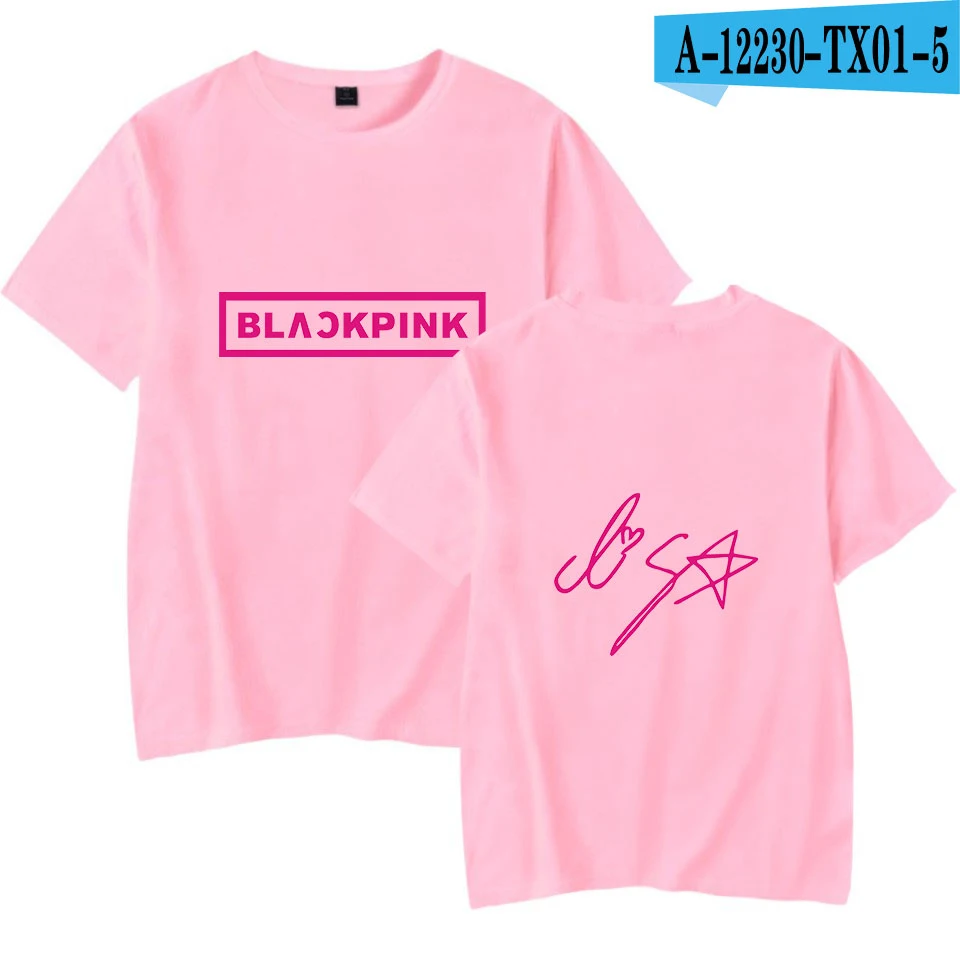 Черная розовая футболка, мужской летний пуловер с коротким рукавом, топы, модная женская футболка в стиле Харадзюку, Повседневная Свободная хлопковая Футболка Kawaii - Цвет: pink