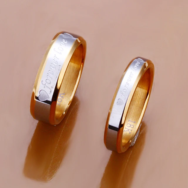 1pcs Never fade engagement gold silver plated forever Love letter jewerly access 1pcs Never fade engagement gold silver plated forever Love letter jewerly access