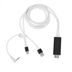 Тип C к HDMI Мужской 1080 P HDTV конвертер аудио-видео кабель адаптер Тип-C USB AUX для HD mutimedia шнур Провода w/3.5 мм аудио JACK