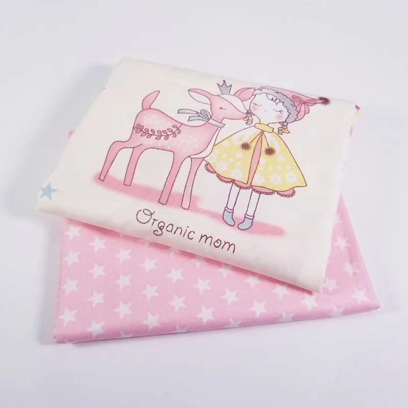 

Cotton Printed Twill Cotton Fabric Woven Patchwork Textile Cloth DIY Sewing Quilted Apparel Fabric Designed For Baby By Meter