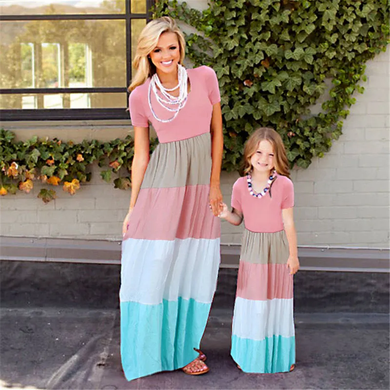 2018-Mommy-and-me-family-matching-mother-daughter-dresses-clothes-striped-mom-and-daughter-dress-kids.jpg_640x640