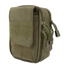 Outdoor Multifunctional 600D Nylon Waist Bag Durable EDC Tool Belt Molle Pouch Camping Zipper Waist Pack naturehike yb02 multifunctional outdoor nylon waist bag blue gray 3l