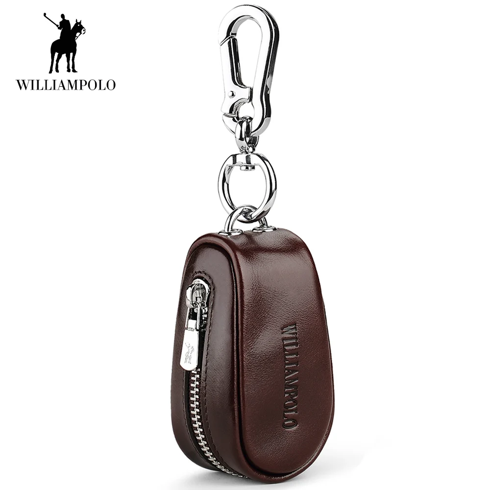 Small Leather Keychain Wallet