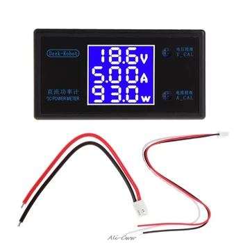 

DC 0-50V 5A 250W Voltmeter Ammeter Wattmeter LCD Panel Voltage Amp Power Meter NEW