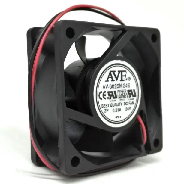

AV-6025M24S 6cm 6025 24V 0.21A Two-wire Cooling Fan Computer Chassis Power Inverter Cooling Fan
