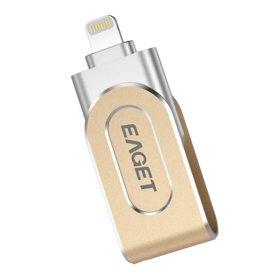 Eaget I80 USB флеш-накопитель 64 ГБ/128 Гб OTG флеш-накопитель USB 3,0 Lightning MFI высокоскоростной USB флеш-накопитель для iPhone iPad PC