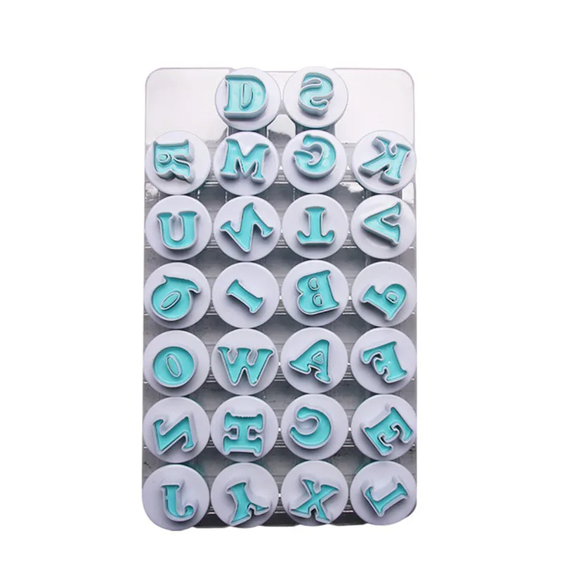 Cake decorating tools Food Grade Plastic Mould Letter Cake Tool Case Digital Fondant Stamp With DIY Mould Kitchen Tools (1)