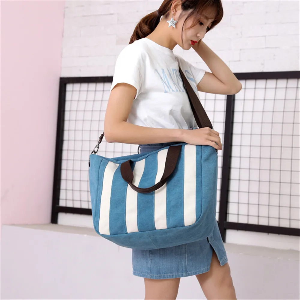 Новые синие сумки для женщин 2019 холст складная сумка похода в магазин Tote женские
