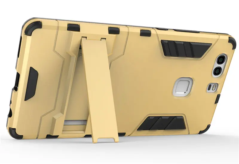 Iron Man Armor Hybrid PC + TPU Holder Back Case Cover for Huawei P9 P9 Plus P9 Lite P8 P8 Lite Mate 8 Mate S (1)