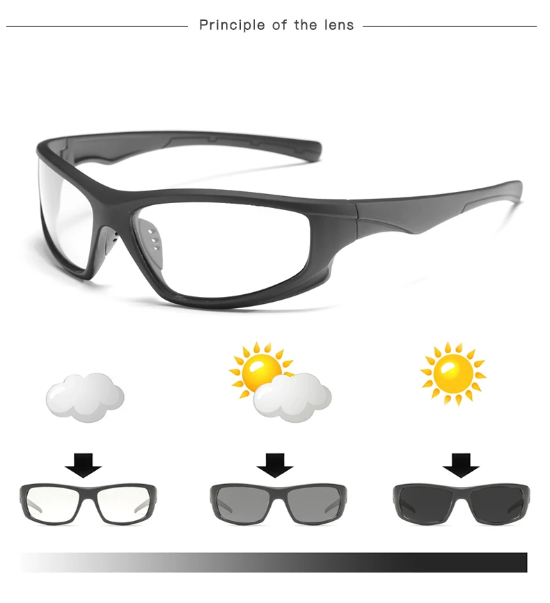 Фотохромные солнцезащитные очки мужские поляризованные солнцезащитные очки мужские HD очки для вождения UV400 Хамелеон День Ночь очки для вождения Gafas