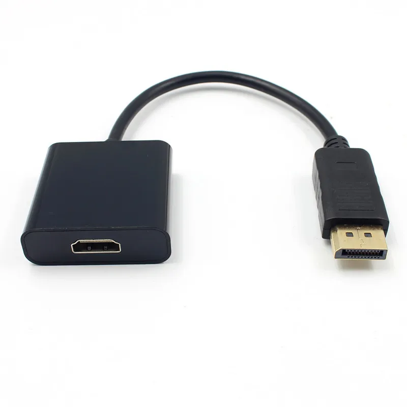 Displayport DP-HDMI Кабель-адаптер DP Displayport Male-HDMI Женский конвертер Кабель-адаптер для ПК ноутбука Высокое качество FS