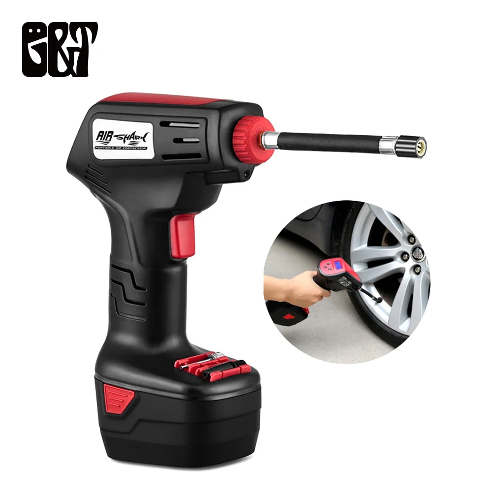 

Portable Cordless Air Compressor Handheld Electric Inflator Pump Digital Display Rechargeable Tyre Inflator Pump Home Accessorie