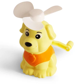 

1 Pc Mini Portable Dog Manual Hand Crank Fan Outdoor Toys for Children Summer Travel Useful Cool Gadgets Funny Games Cute Gifts
